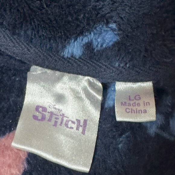 Disney Lilo & Stitch Fleece Jacket Pullover Sweater 1/4 Zip Pullover Unisex | L - Picture 7 of 9